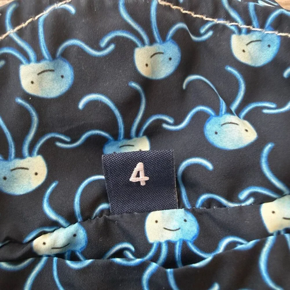 MC2 Saint Barth navy blue jellyfish-print swim shorts size 4
